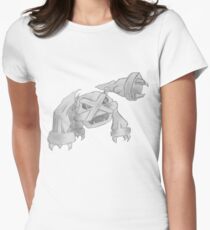 Metagross - B&W by Derek Wheatley Women's Fitted T-Shirt