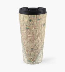 Taza de viaje Vintage Map of New York City (1910)