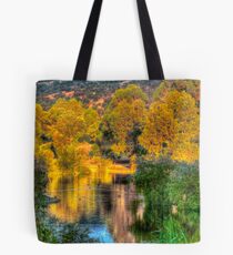 Trees around the lake Tote Bag
