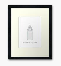 Penobscot Building Framed Print