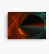 Tunnel Vision Algorithmic Art Canvas Print