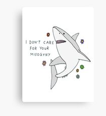 Misogyny Shark Canvas Print