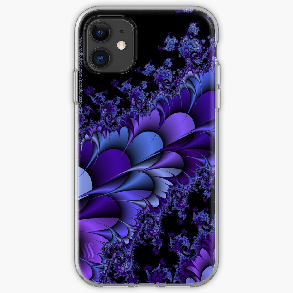 Purple Petals Fractals iPhone Case & Cover
