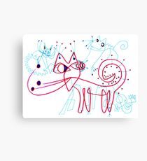 SNOW KITTENS Canvas Print