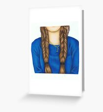 Fishtail Braids Greeting Card