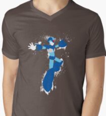 Mega Man X Splattery Any Color Shirt or Hoodie Men's V-Neck T-Shirt