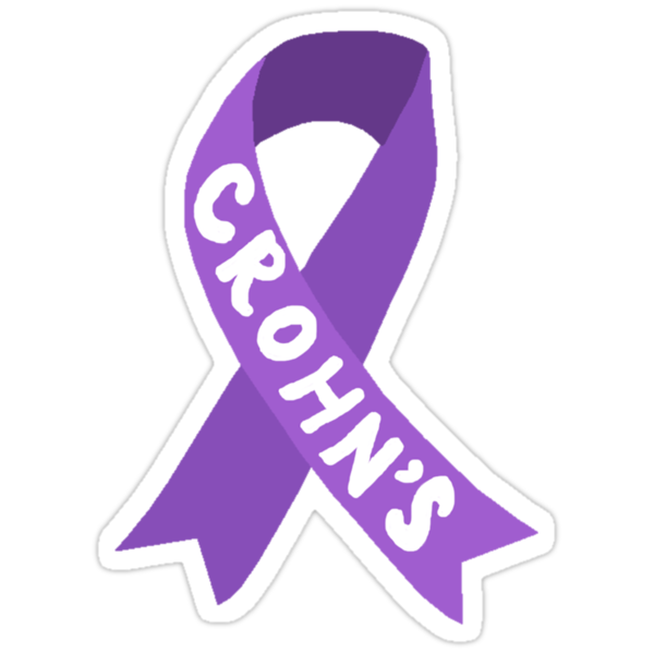 "Crohn's Awareness Ribbon" Stickers by Shelbie Paulley Redbubble