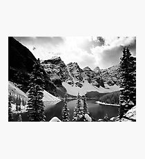 Moraine Lake (Black & White) Photographic Print