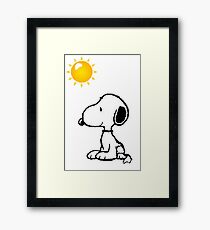 Happy snoopy Framed Print