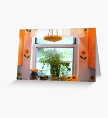 Kitchen windowsill ^ Greeting Card