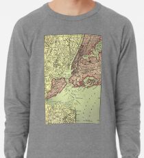 Sudadera ligera Vintage NYC and Surrounding Areas Map (1879)