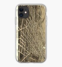 Vintage Pictorial Map of Ann Arbor Michigan (1880) iPhone Case