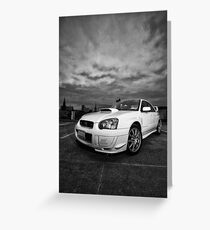 STI black and white Greeting Card