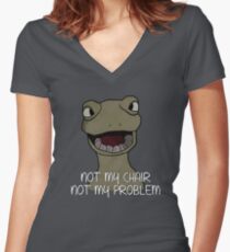 Drinking Out of Cups- Not My Chair Women's Fitted V-Neck T-Shirt