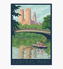 Bow Bridge in Central Park Photographic Print