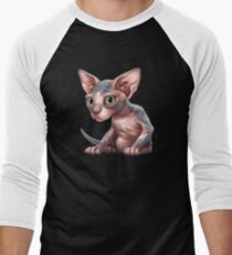 Cat-a-clysm: Sphynx kitten - Classic Men's Baseball ¾ T-Shirt