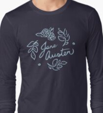 Jane Austen Floral Print Long Sleeve T-Shirt