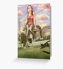 Too Big For This Town Greeting Card