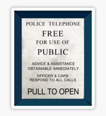 Police Box Sticker