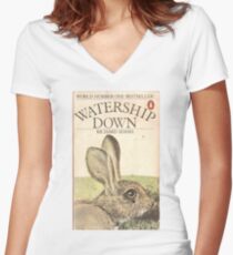 Watership Women's Fitted V-Neck T-Shirt