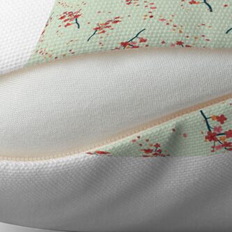 Alternate view of Branches with flowers Floor Pillow