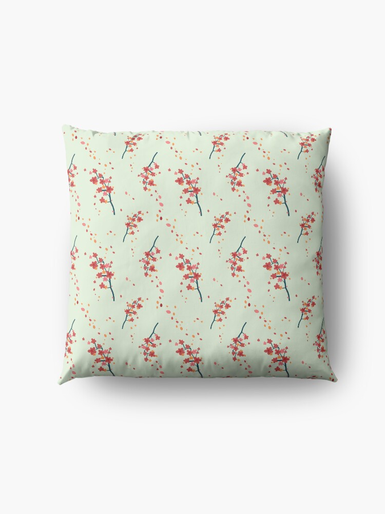 Alternate view of Branches with flowers Floor Pillow