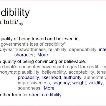 Artwork thumbnail, What is meaning of credibility ? by santoshputhran