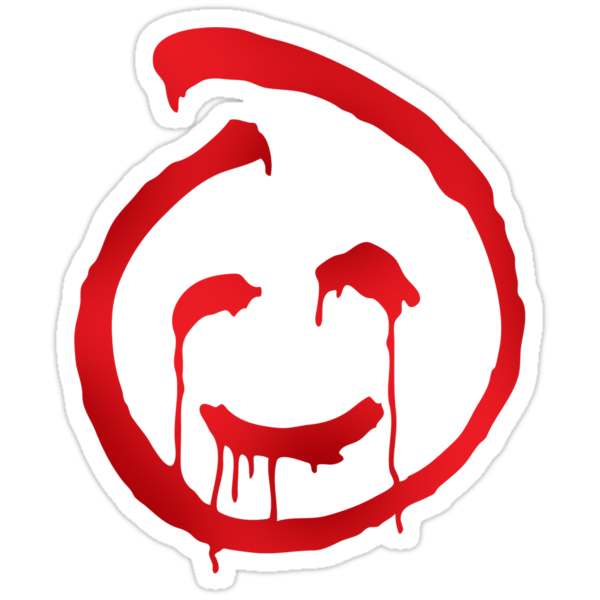 "Red John smiley symbol" Stickers by Robin Lund | Redbubble