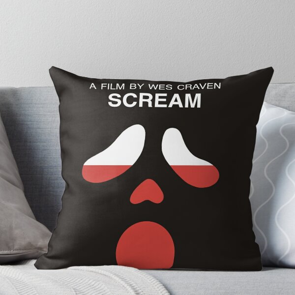 Scream Pillow Throw Pillow