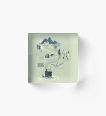 The Village Acrylic Block