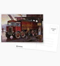 Hudsons' coal AEC tipper. Postcards
