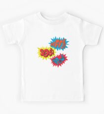 Biff!!! Sock! Kapow! Popart Kids Tee