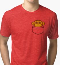 Pocket monkey is highly suspicious Tri-blend T-Shirt