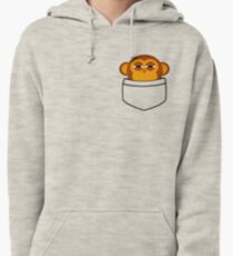 Pocket monkey is highly suspicious Pullover Hoodie