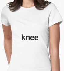 knee Women's Fitted T-Shirt