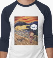 The Scream- Arabic Version Men's Baseball ¾ T-Shirt