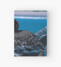 Brown Pelican Resting on the Docks Hardcover Journal