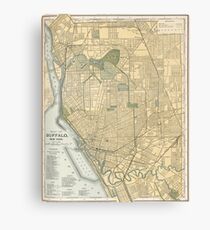 Lienzo Mapa vintage de Buffalo Nueva York (1891)