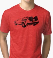 Back to the Future - Delorean Tri-blend T-Shirt