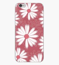 Soft Pastel Pink Daisy Flower Tribal Tattoo Design iPhone-Hülle & Cover