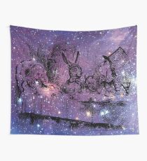 Mad Hatters Tea Party In Space Wall Tapestry