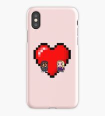 "Love in 8-bit": Britta and Troy (Style B) iPhone Case