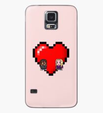 "Love in 8-bit": Britta and Troy (Style B) Case/Skin for Samsung Galaxy