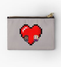 "Love in 8-bit": Britta and Troy (Style B) Studio Pouch