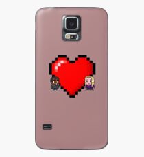 "Love in 8-bit": Britta and Troy (Style C) Case/Skin for Samsung Galaxy