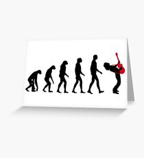 Rock Evolution Greeting Card