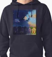 Night lady turns day into night Pullover Hoodie