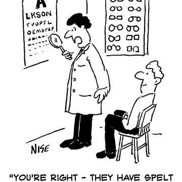 Artwork thumbnail, Optician's Eye Test Wall Chart has a Mistake by NigelSutherland