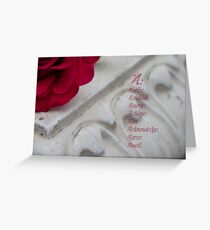A; as in aspire, astonish etc Greeting Card
