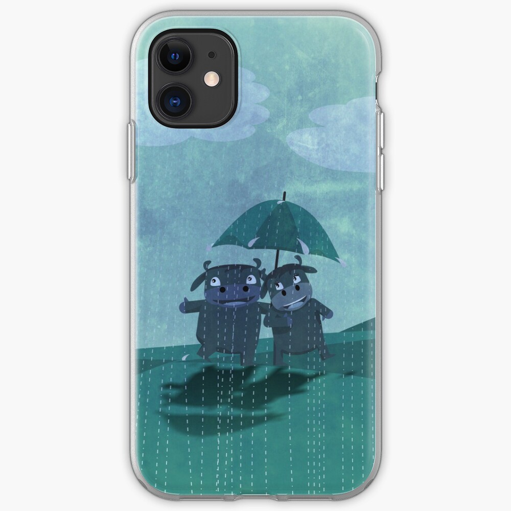 lovers in the rain iPhone Case & Cover